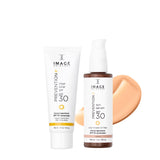 Sommer-Bundle SPF 30: Clear Solar Gel + Sun Serum Tinted