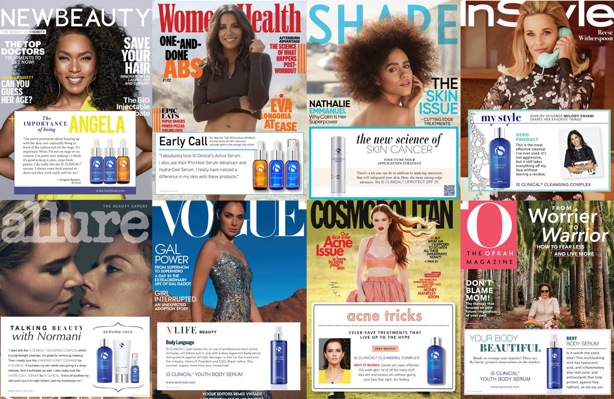 iS Clinical Vogue und InStyle Covers